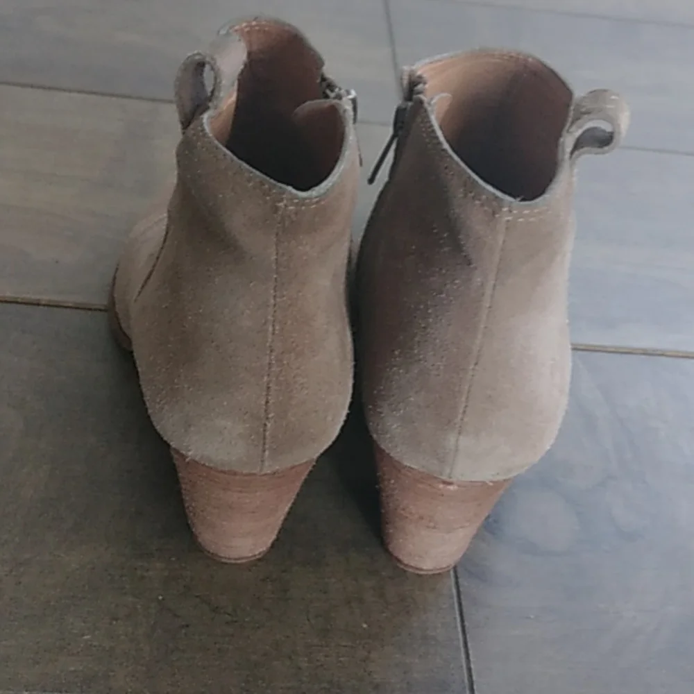 MADEWELL TAN SUEDE BOHO ANKLE BOOTS WOMANS 9.5. - Picture 4 of 6